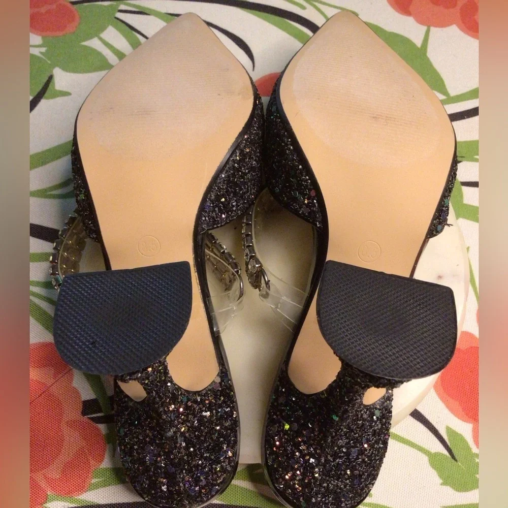 NEW LEMONADE BLACK PUMS HEELS - Picture 4 of 10